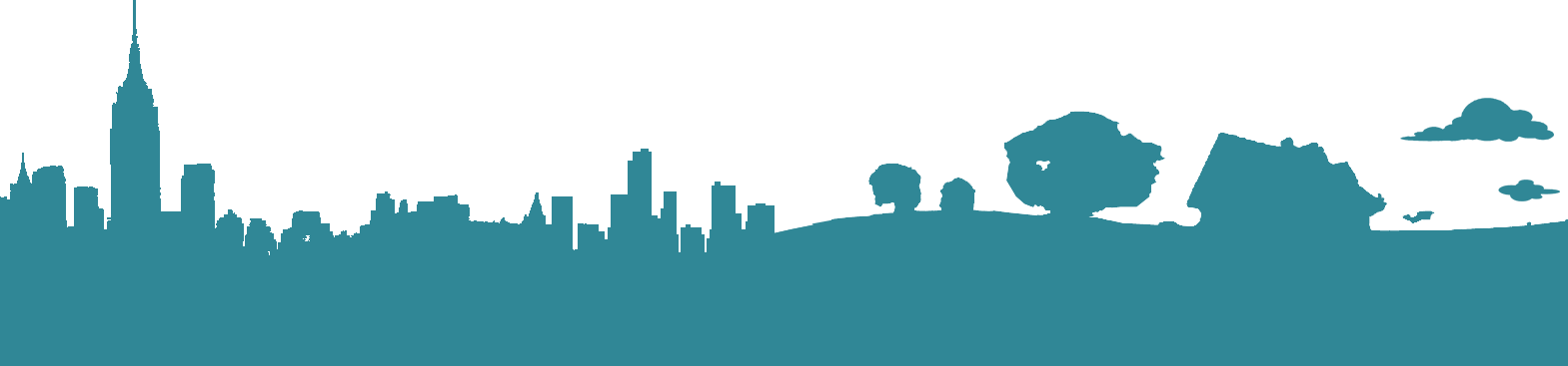 image représentant la ville et la campagne